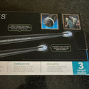 Black Series Motion-Activated Digital Drum Sticks with Glowing Blue Tips