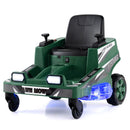 12V Kids Electric Lawn Mower with Dual Control Sticks and LED Lights for Ages 3-8