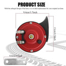 Dual Super Loud Snail Horns for Trucks and Boats - 12V Waterproof