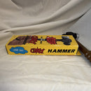 Retro Soft Electronic Whacky Hammer Toy with Box, Glass Shattering Sound, Plastic