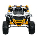 12V Dual-Seater White Ride-On UTV for Kids with Remote Control