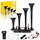 FARBIN 4-Trumpet Train Horn System with Compressor for Trucks