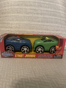 Turbo Wheels Street Jammerz Set: 2 Toy Cars with Light & Sound Pull-Back Feature