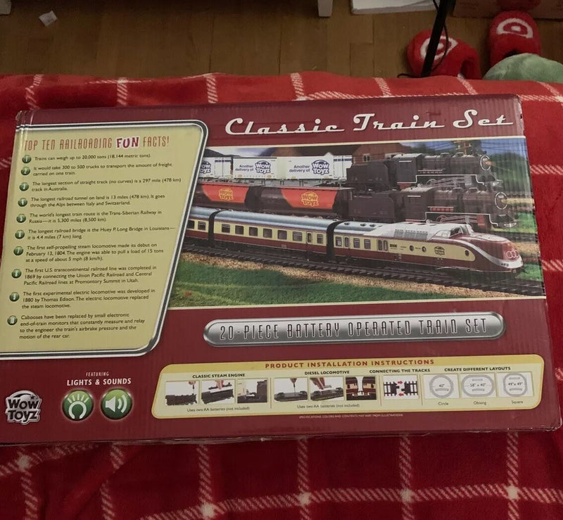 20-Piece Battery Operated Classic Train Set Toy