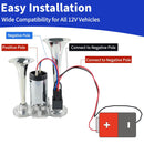 12V 600DB Dual-Tone Electric Metal Horn for Trucks and Cars