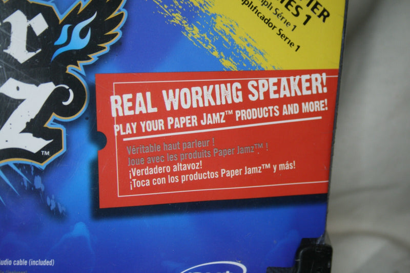 Paper Jamz Series 1 Amplifier Toy Silver Black with Audio Cable Included