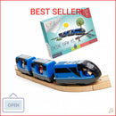 KipiPol Electric Action Locomotive Toy Train Set for Wooden Tracks