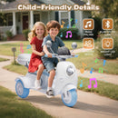 12V Electric 3-Wheel Ride-On Motorcycle Tricycle for Kids Ages 3-6 with 1.86-3.11 MPH Speed