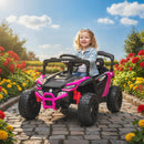 12V Pink Remote-Controlled Kids UTV Truck