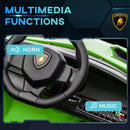 Licensed Lamborghini Veneno Kids Ride-On Car with Bluetooth Green