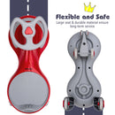 Babyjoy Flashing Wheel Wiggle Car Ride-On Toy for Toddlers & Kids - Red