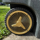 Miniature Car Wheels and Rims for Trash Cans