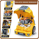 Take-Apart Truck Engine Toy for Kids Aged 3-5, Pretend Play Motor Vehicle