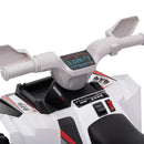 Aosom 6V White Quad ATV for Toddlers Aged 18-36 Months
