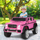 12V Licensed Pink Mercedes-Benz Kids Ride-On Car with Trunk and Remote Control