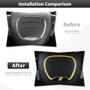 B-Style Yellow Steering Wheel Control Frame Trim for Car Interior