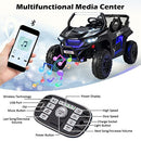 Black 12V Electric Ride-On Car for Kids with Remote Control - 2-Seater