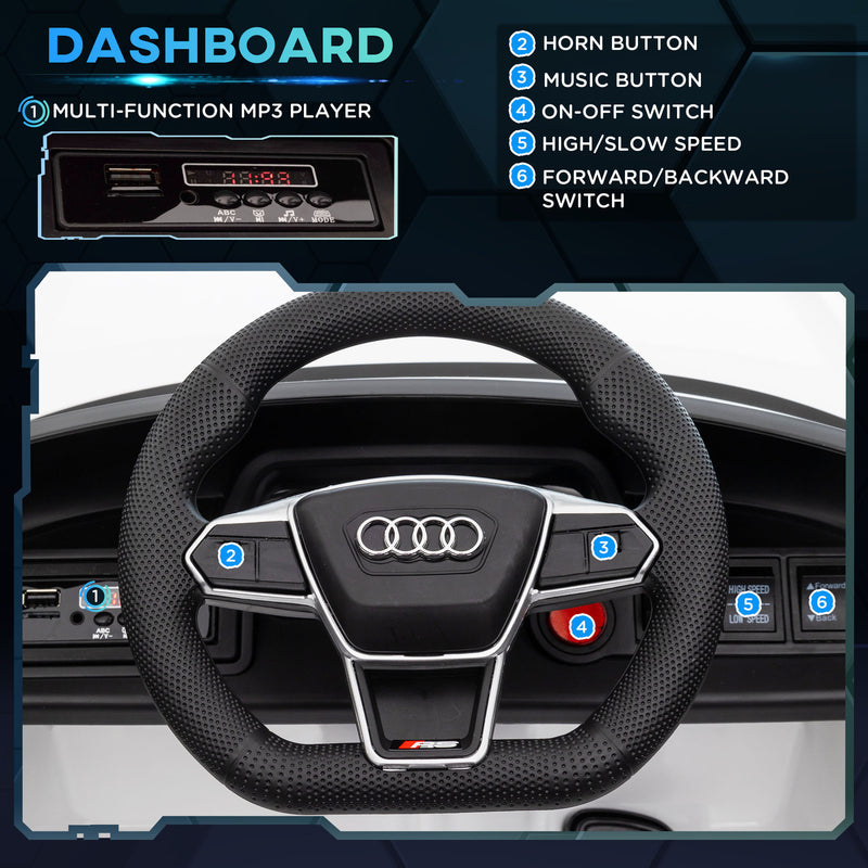 12V Electric Kids Ride-On Car Licensed Audi RS E-tron GT with 3.1 MPH Speed