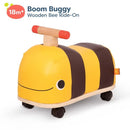 B. toys Wooden Bee Push Toy Ride-On Buggy for Toddlers, Promoting Physical Fitness