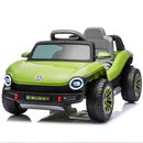12V Official Volkswagen Beetle Electric Ride-On Car for Kids - Green, Speeds 1.5-2.5MPH