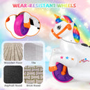 12V Unicorn Ride-On Toy for Kids with Training Wheels and Music Feature