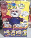 Limited Edition Tyco Talking Plush Bubba Teddy Bear in Overalls 3D Design