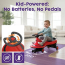 Wiggle Ride On Toy Car for Kids, No Pedals or Batteries, Red