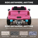 Dodge RAM 3500 Kids Electric Ride-On Truck with Remote Control in Pink