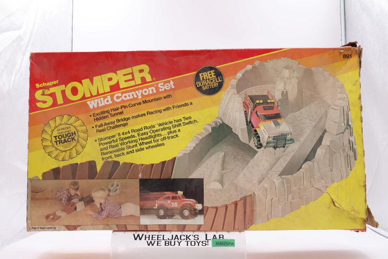Wild Canyon 4x4 Stompers Rough Riders Vintage Playset with Track and Box 1983