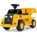 Interactive Dump Truck with One-Button Horn, Adjustable Bed, and Treaded Wheels