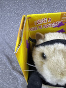 2001 Gemmy Vintage Kung Fu Dancing Hamster with Nunchucks in Black Gi
