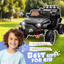 Kids 24V Electric Ride-On Car with 400W Power, Remote Control, Music, and LED Lights, White