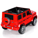 12V Mercedes-Benz G63 Licensed Kids Ride-On Car with Remote Control and Music in Red