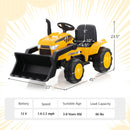 12V Electric Ride-On Excavator Digger Toy with Lights and Music for Kids
