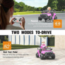 Pink 12V Kids' Ride-On Toy with Parental Remote Control