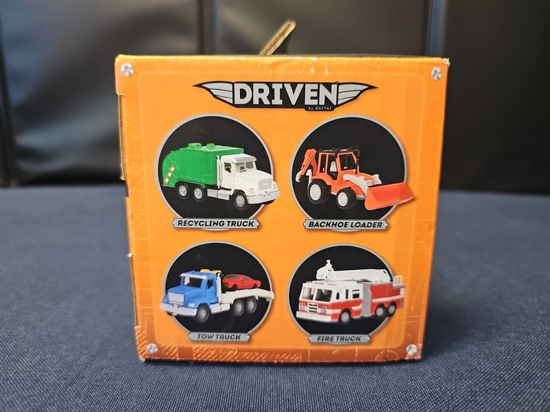 Micro Series Yellow Crane Construction Truck with Lights and Sounds