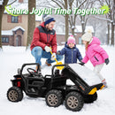 24V 2-Seater Kids Off-Road Dump Truck Ride-On Toy with Parental Remote Control