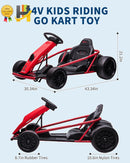 24V Go Kart for Ages 8 and Up – 8.1MPH High-Speed Drifting Race Car