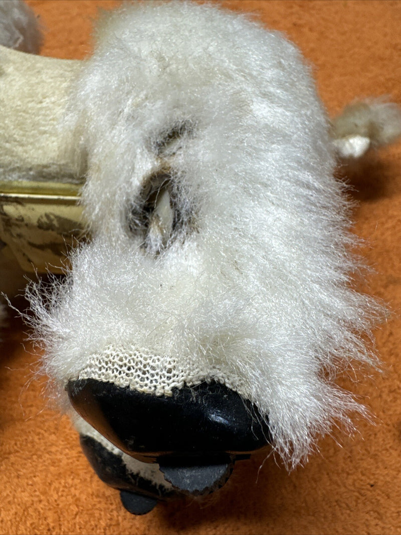 Vintage 1960s Battery Operated Walking Poodle Dog Toy from Japan