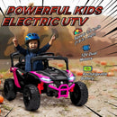12V Pink Remote-Controlled Kids UTV Truck