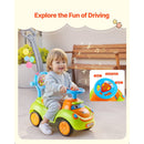 VEVOR 3-in-1 Push Car for Toddlers Aged 19-36 Months with Safety Guardrail