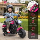 6V Electric Ride-On Motorcycle for Kids with Headlight, Music, and Training Wheels