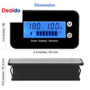 Durable Waterproof Battery Monitor for 12V to 72V Vehicles and Equipment