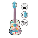 Disney Stitch Wooden Acoustic Guitar for Kids - 6 Nylon Strings, 78 cm