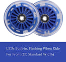 Polyurethane Wheel Upgrade Set for Wiggle Cars and Ride-On Toys (Dark Blue)