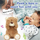 Huggable Peek-A-Boo Bear Plush with Singing and Talking Features