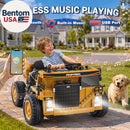 Electric Yellow Ride-On Dump Truck with Remote Control and Dump Bed