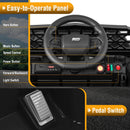 12V Battery-Powered Electric Ride-On Truck for Toddlers with 3 Speed Options