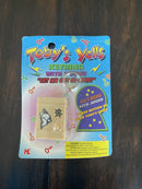 1997 Toby's Yells Vintage Let Me Out! Talking Crate Box Keychain Mint Condition