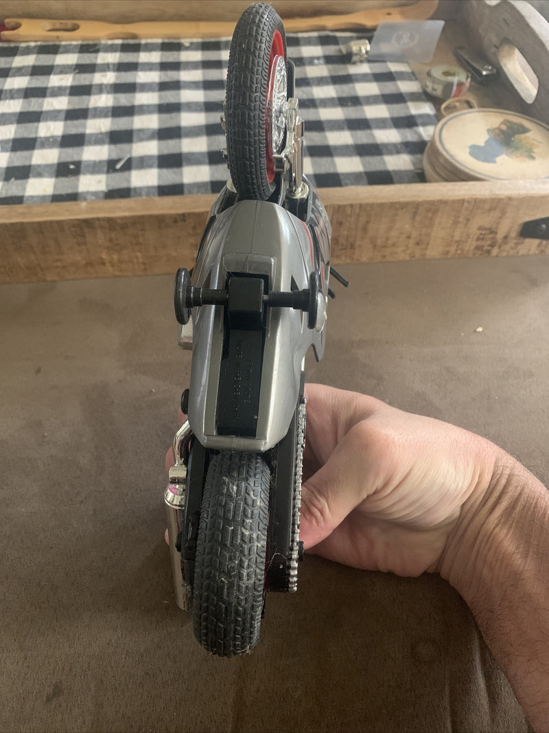 Silver and Black Kawasaki Ninja ZX-R10 Toy Motorcycle with Working Sound